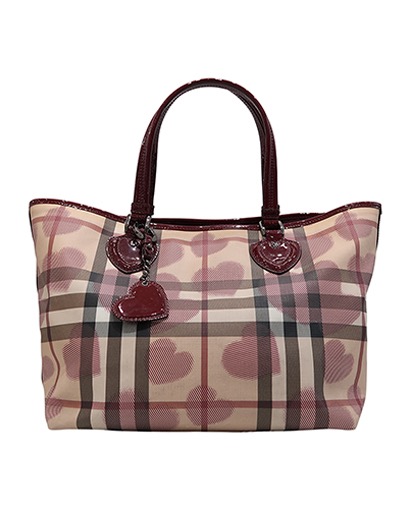 Supernova Heart Check Tote L, front view
